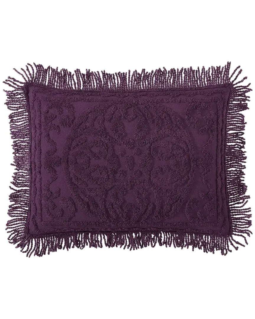 Medallion Chenille Pillow Sham - Purple, Cotton