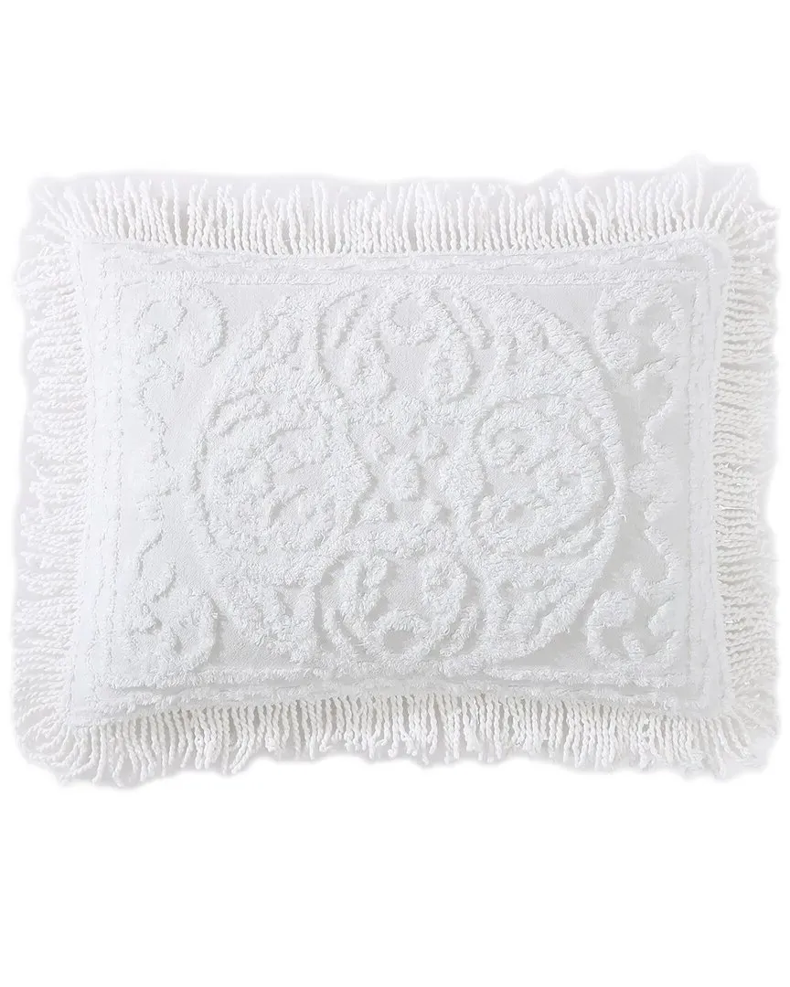Medallion Chenille Pillow Sham - White, Cotton