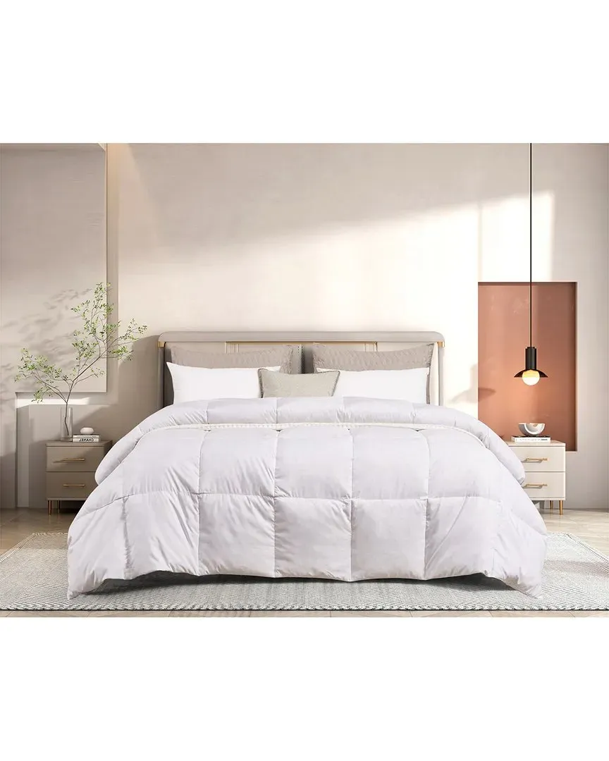 All-Season Feather & Down Comforter - White, Microfiber