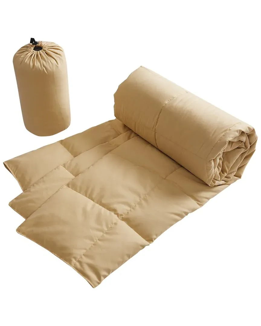 Power Packable Down Throw with Pouch - Yellow image