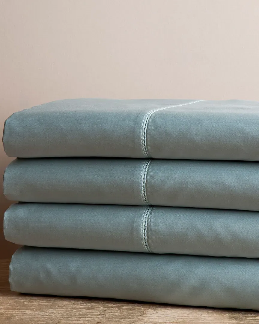 420TC Hem Stitch Sheet Set - Beige, Cotton