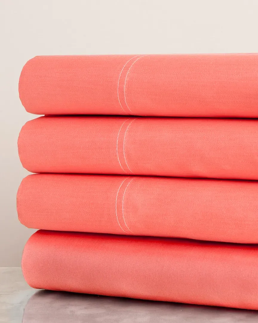 700TC Cotton Sheet Set - Coral