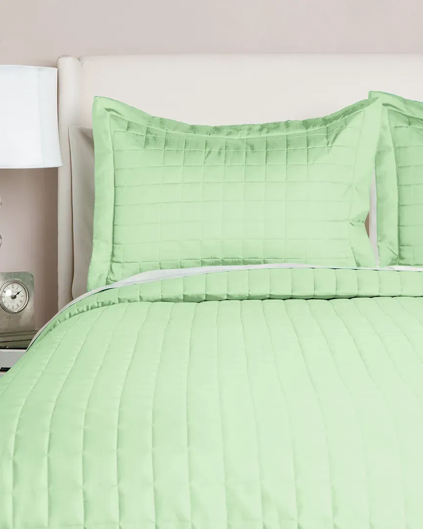 700TC Quilted Cotton Coverlet Collection - Beige