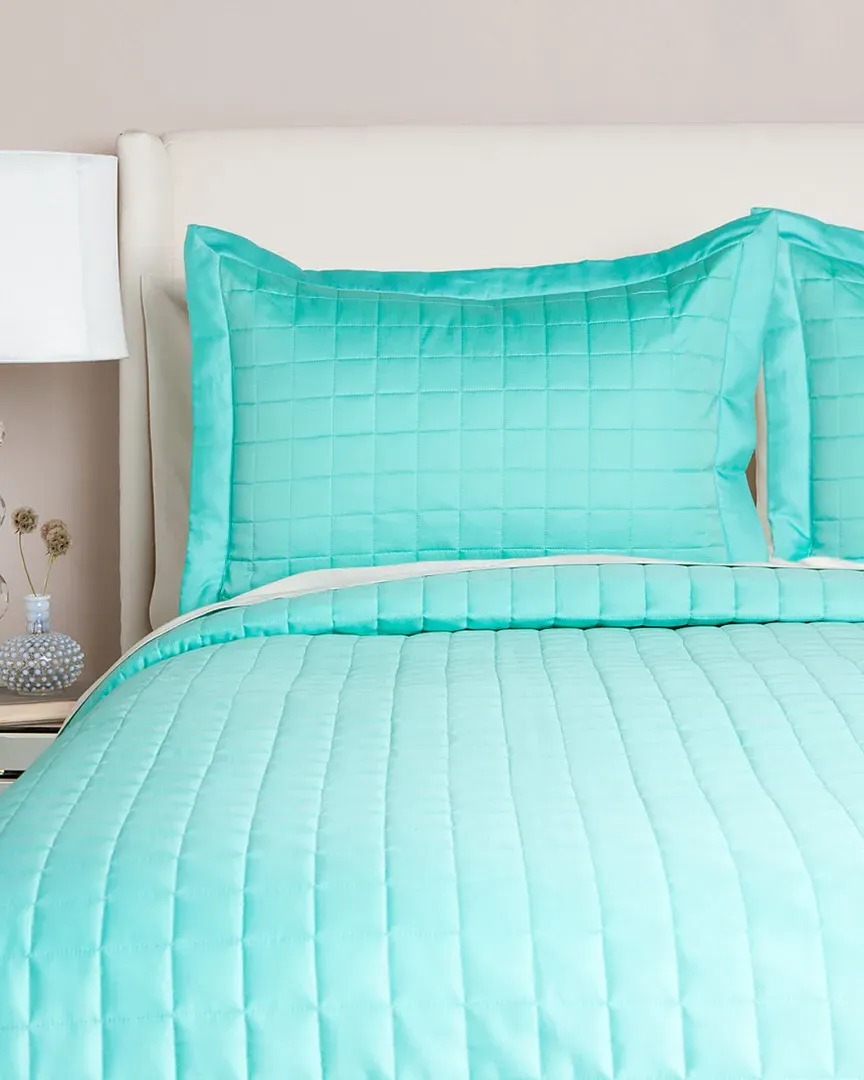 700TC Quilted Cotton Coverlet Collection - Beige