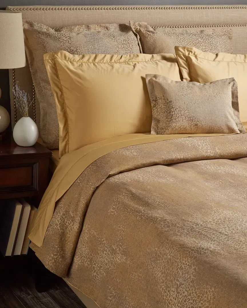 Birdy Duvet & Sham Set - Golden, Egyptian Cotton image