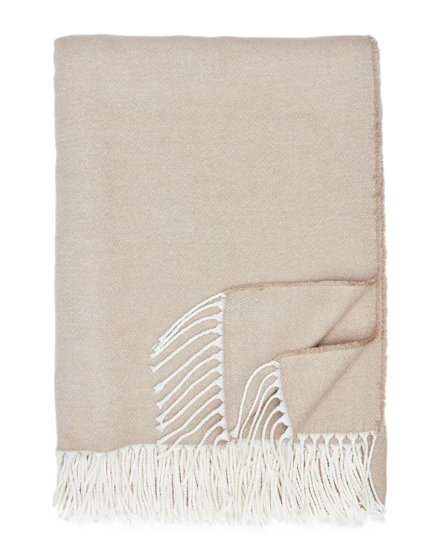Brushed Cotton Throw - Camel