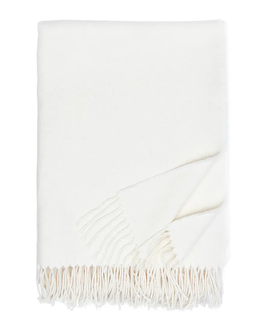 Brushed Cotton Throw - Ivory