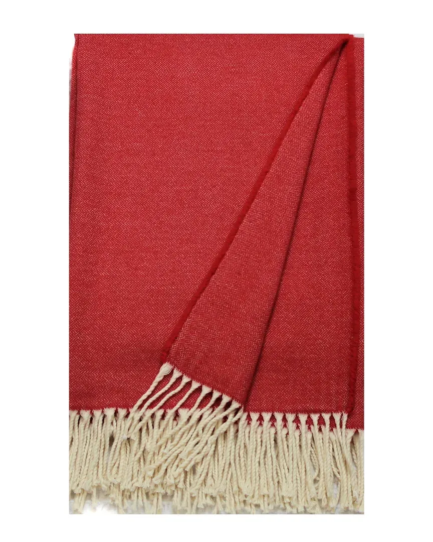 Brushed Cotton Throw - Red