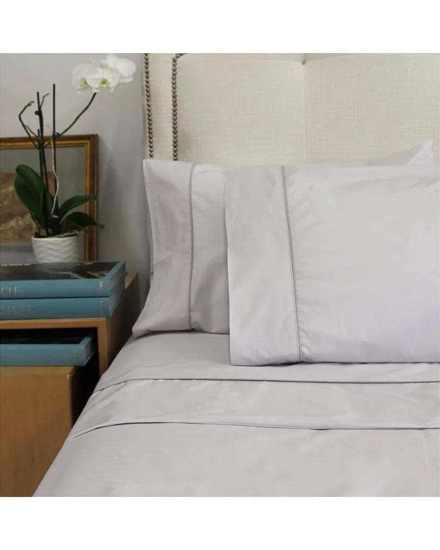 Combed Cotton Percale Sheet Set - Grey