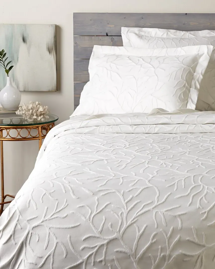 Coral Glory Coverlet Collection - White image