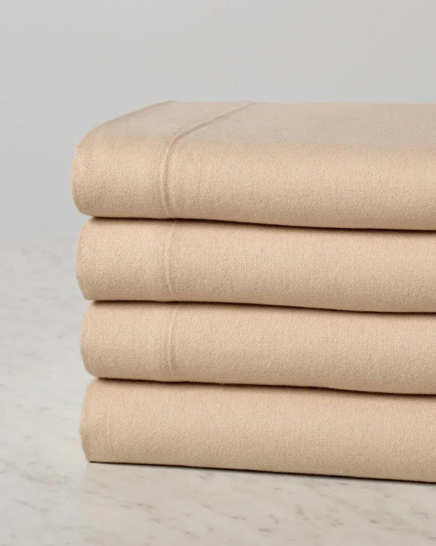 Cotton Flannel Sheet Set - Taupe image