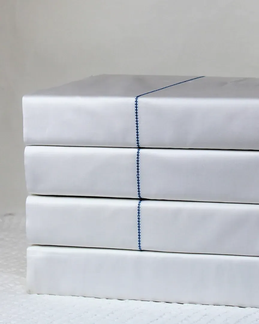Design Sheet Set - White and Blue, Cotton image