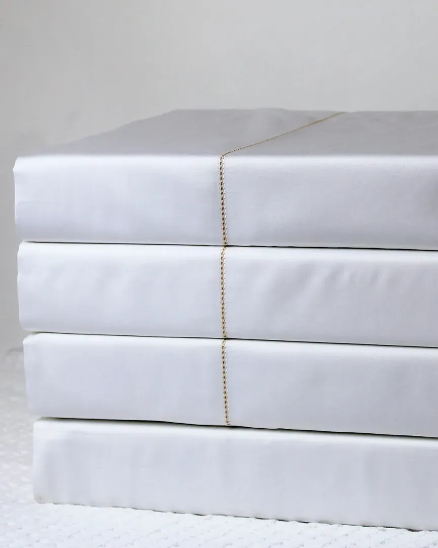 Design Sheet Set - White and Gold, Cotton