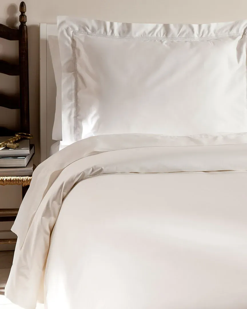 Double Hemstitch Duvet Collection - White, Cotton image