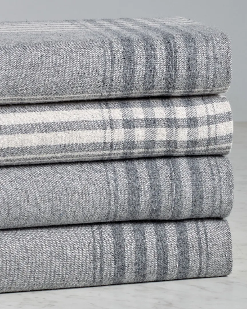 Flannel Sheet Set - German Grey