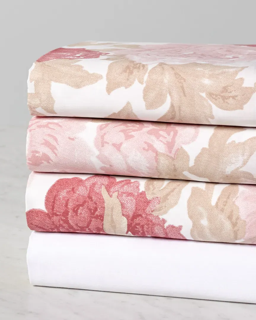 Floral Crush Sheet Set - Pink, Cotton