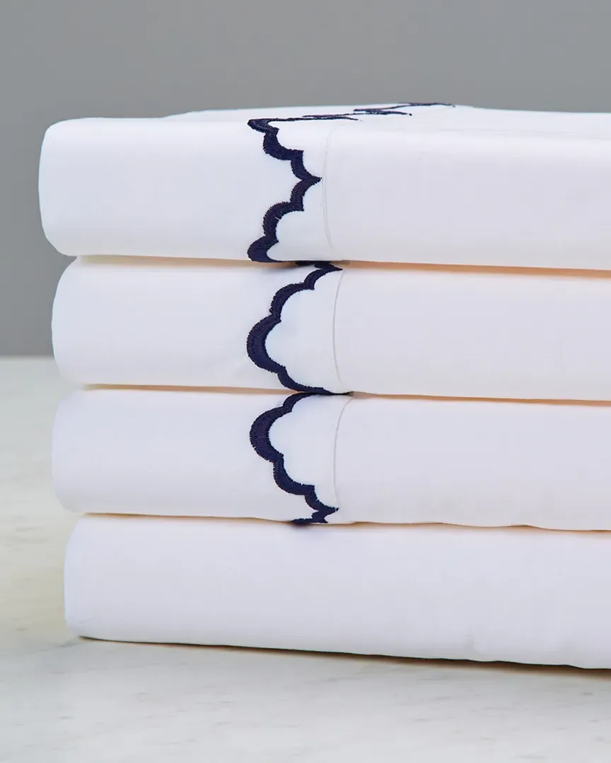 Francesca Sheet Set - White, Cotton