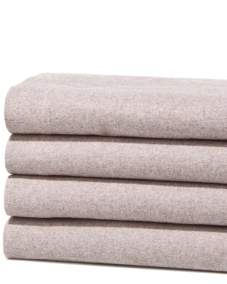 Heather Flannel Sheet Set - Burgundy image