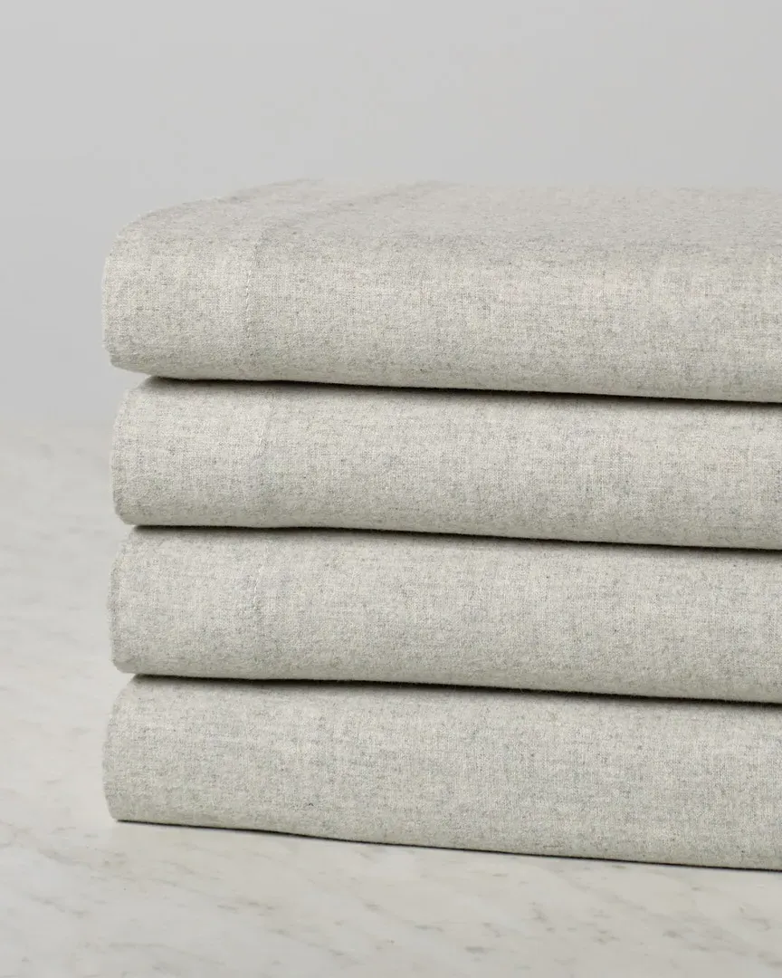 Heathered Flannel Sheet Set - Sage image