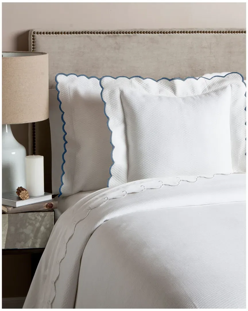 Isabel Coverlet & Sham Set - White, Cotton image
