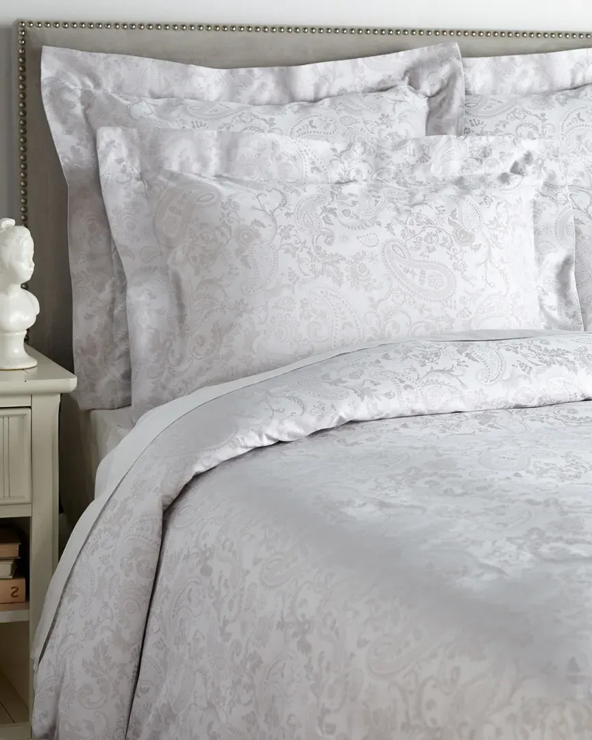 Jacquard Paisley Duvet Set - Grey
