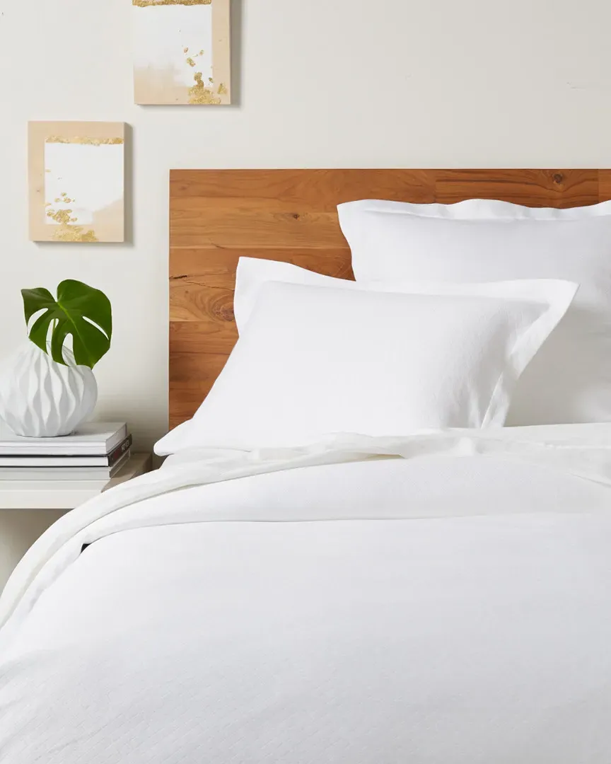 Minuet Duvet Set - White, Cotton image