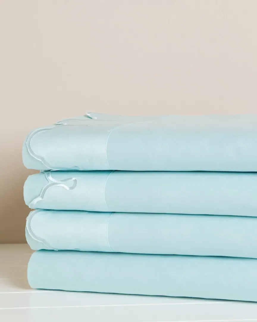 Scallop Sheet Set - Beige, Cotton