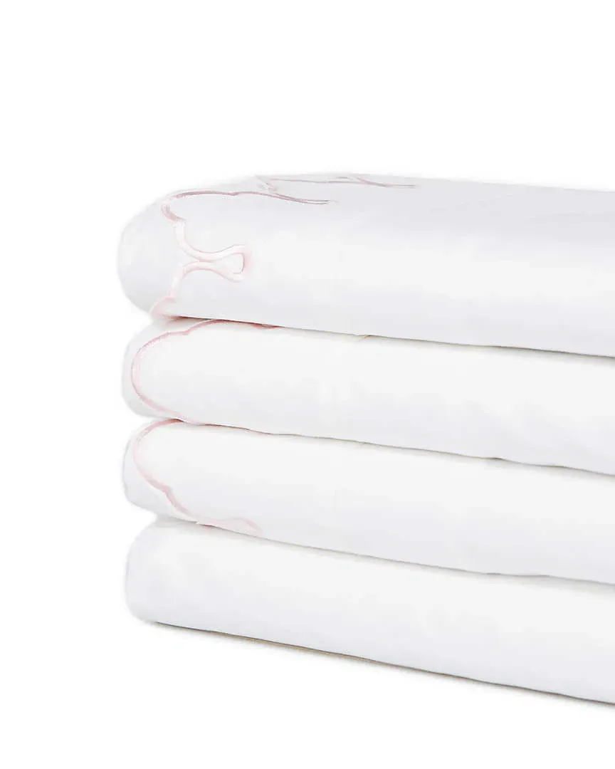 Scallop Sheet Set - White, Cotton