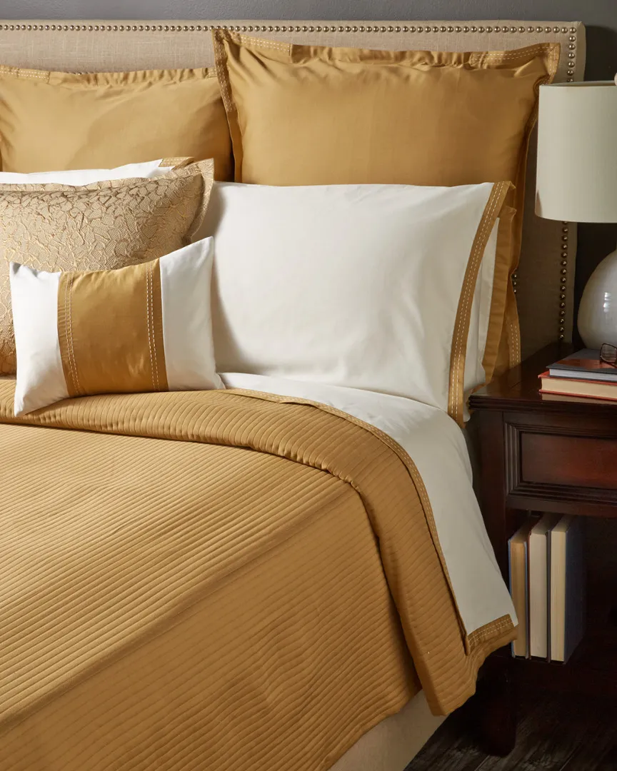 Shadow Coverlet & Sham Set - Beige, Egyptian Cotton