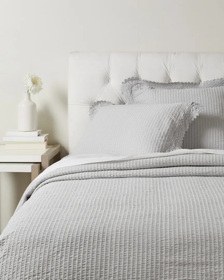 Shelly Romance Coverlet Collection - Grey, Cotton