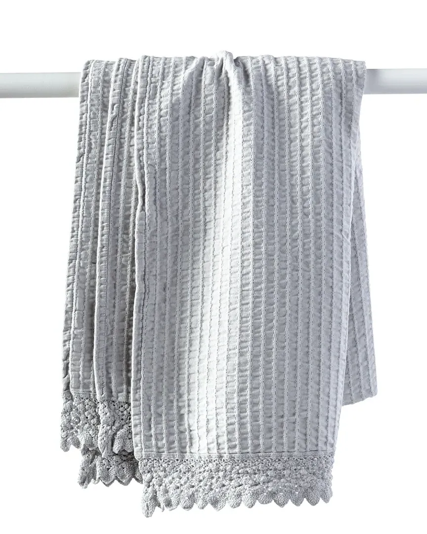 Shelly Romance Throw - Grey, Cotton image
