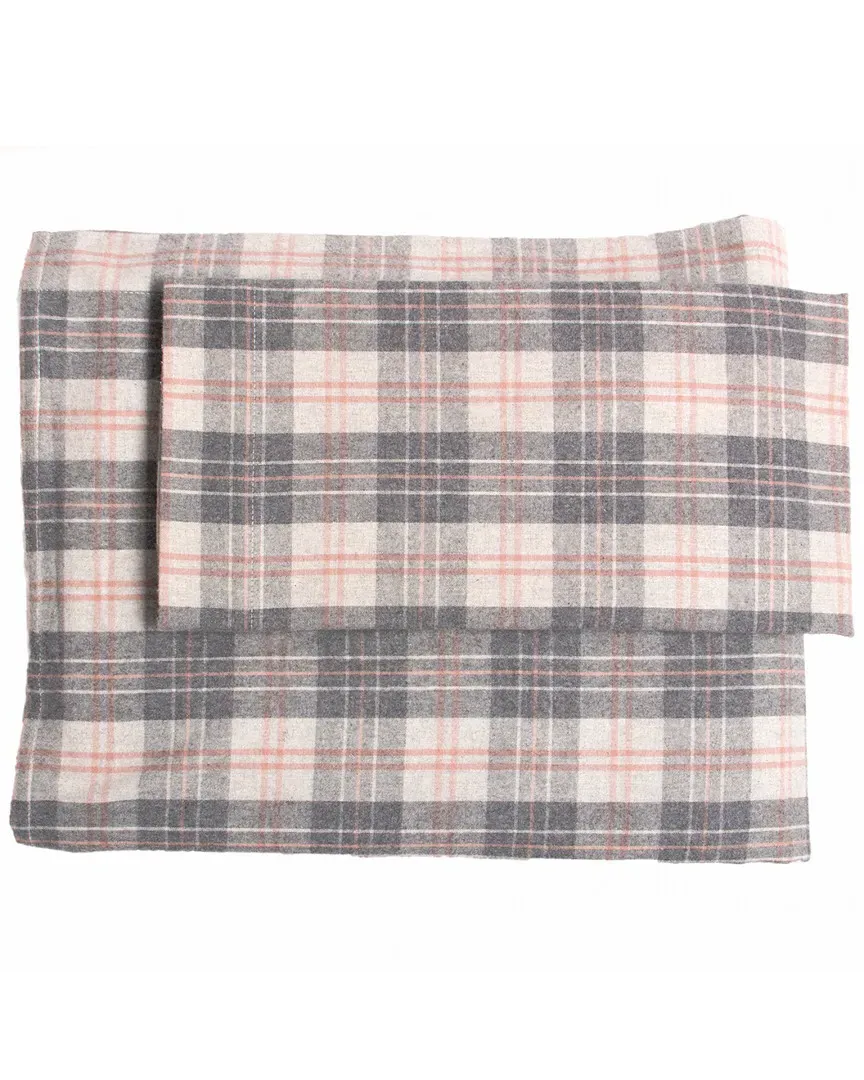 Solid Flannel Sheet Set - Grey Rose