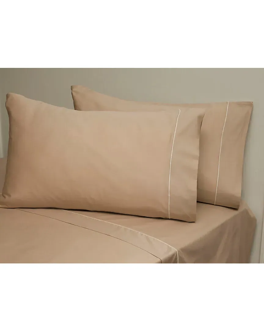 Tessa King Size Sateen Sheet Set - Sand, Cotton image