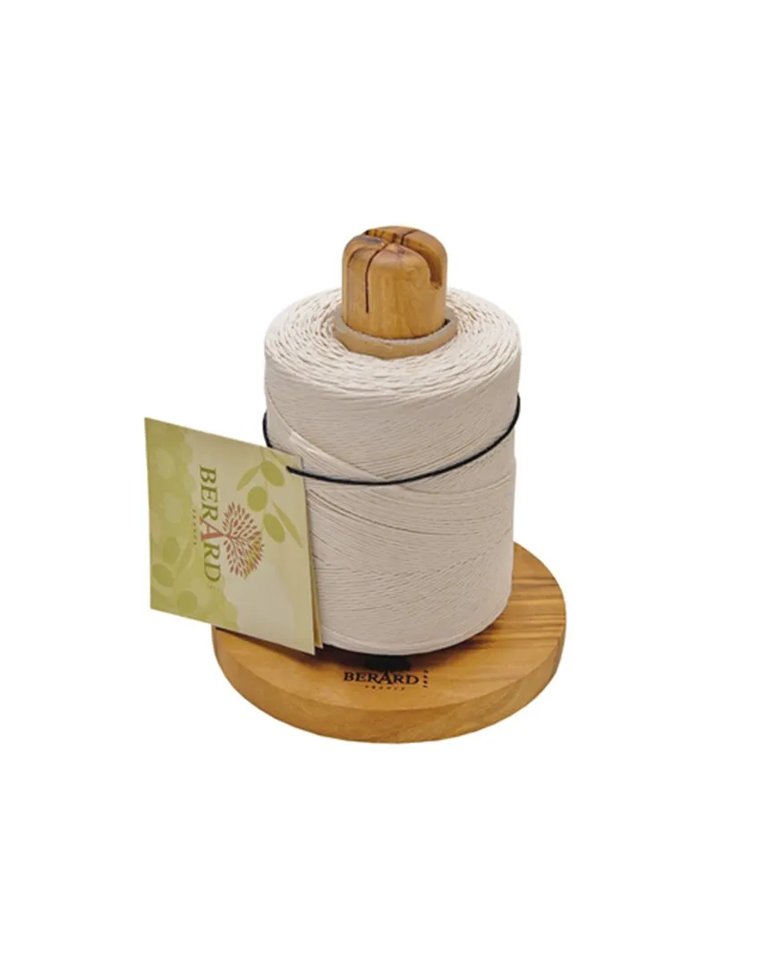 Olive Wood Twine Holder with Twine - Natural image
