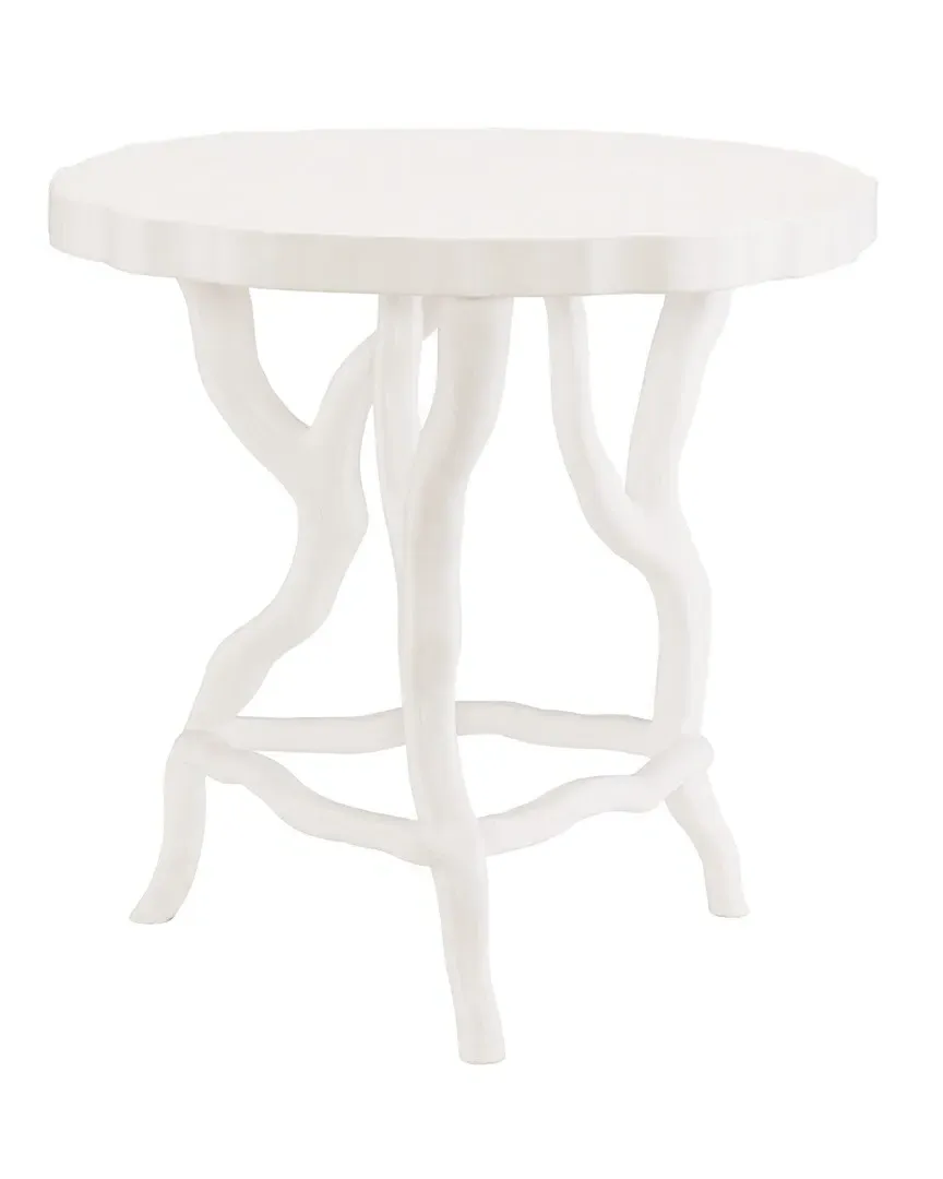 Arbor Round Chairside Table - Chalky White image