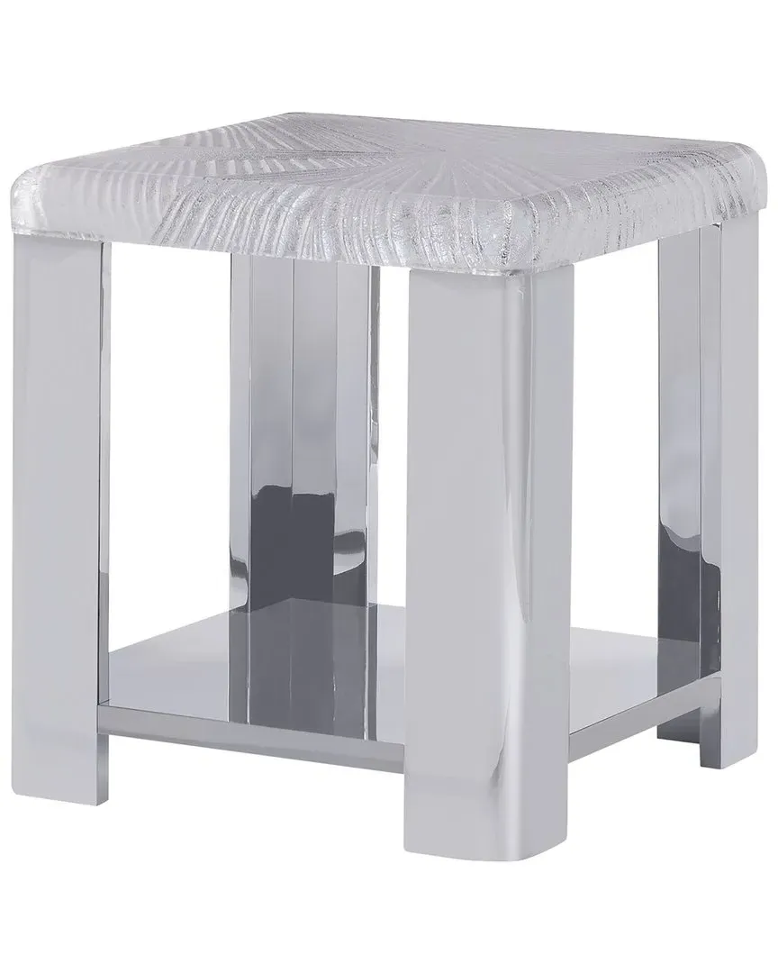 Aura Side Table - Silver, Acrylic image