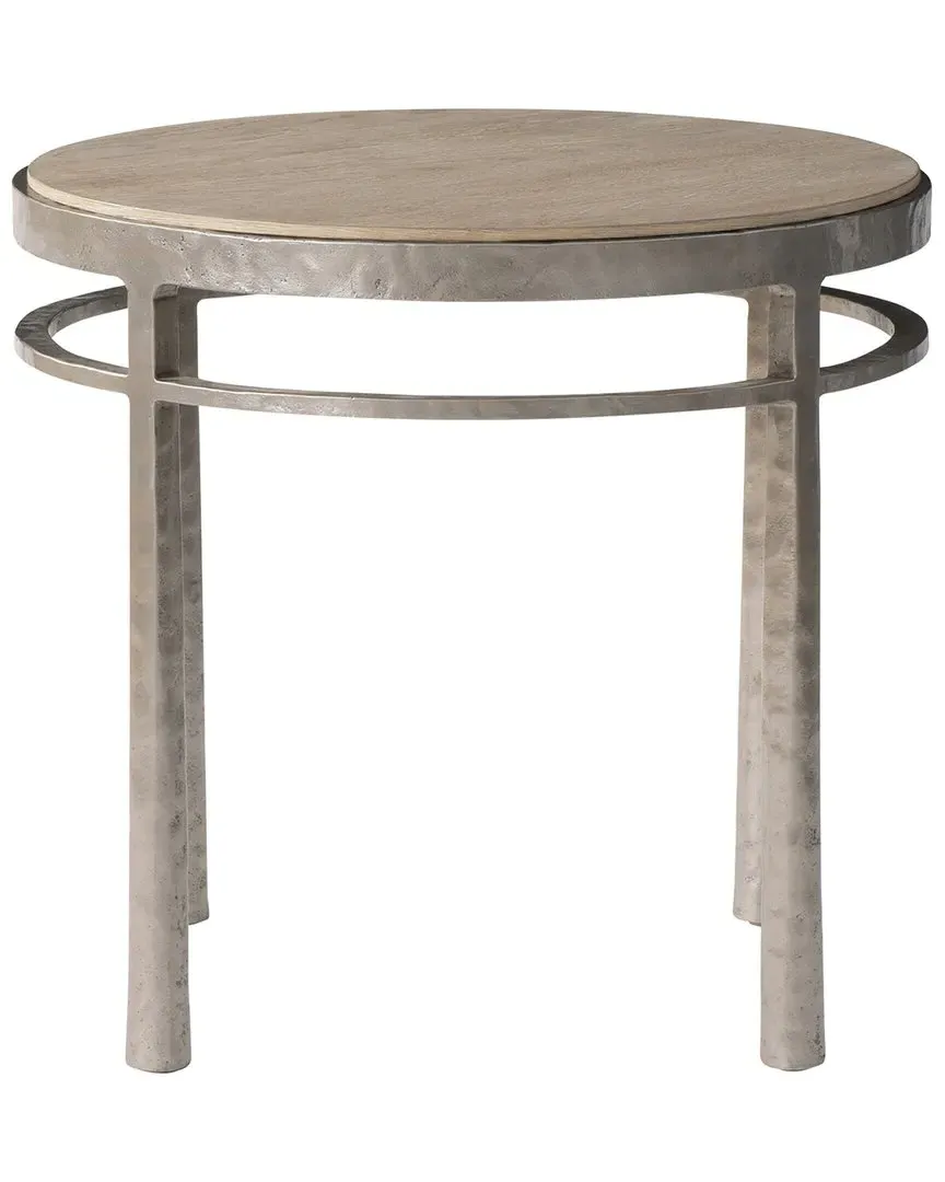 Aventura Round Side Table - Marcona, Oak