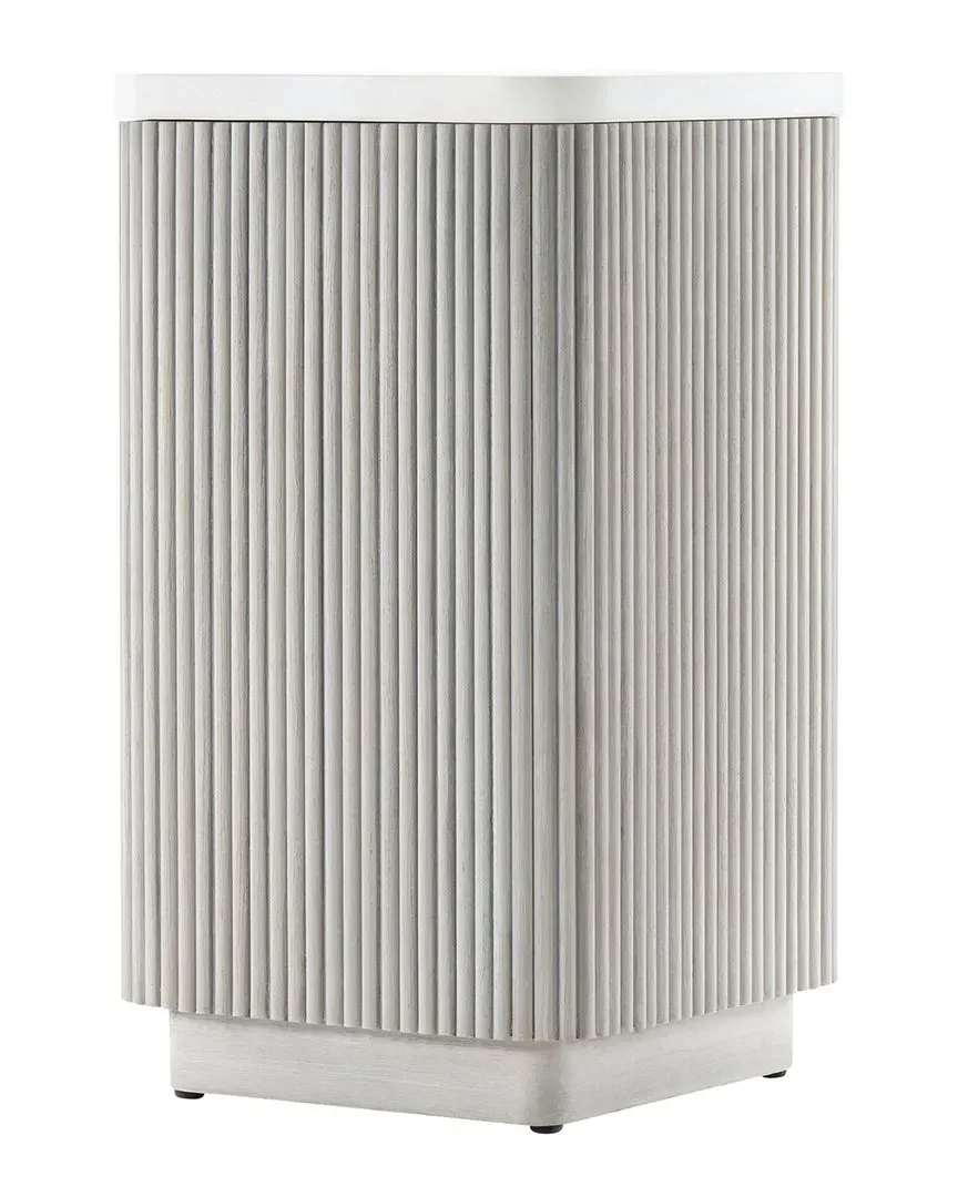 Colonnade Square Accent Table - Multi, Faux Stone image