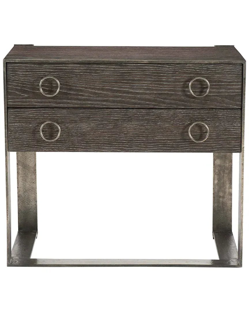 Dixon Nightstand - Weathered Charcoal, Oak image