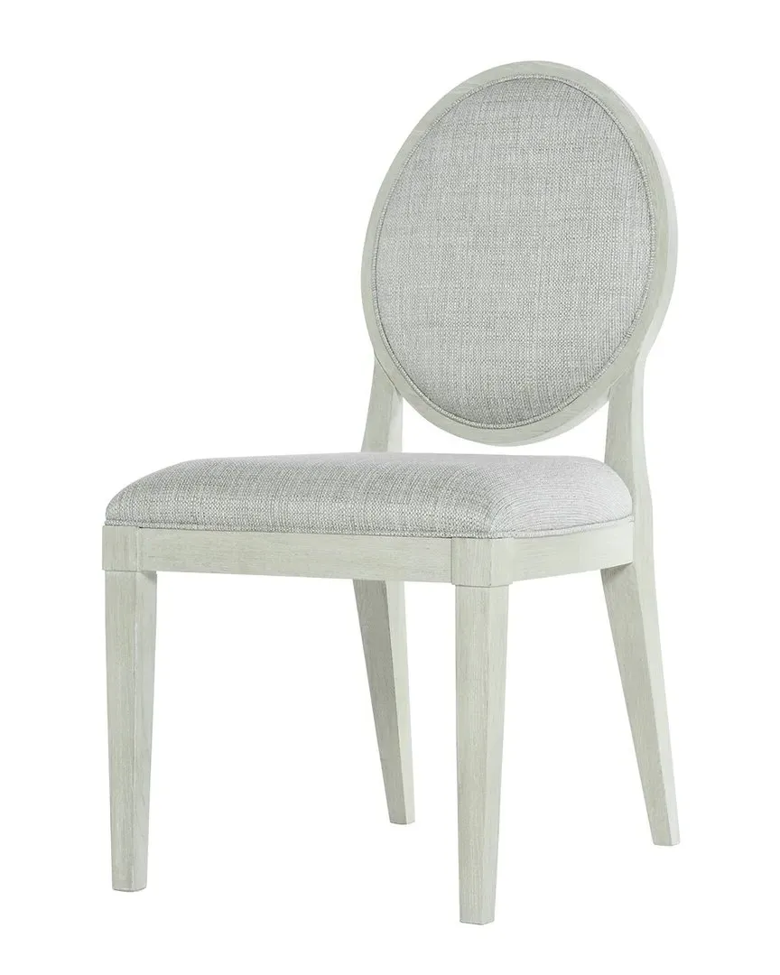 East Hampton Oval Back Side Chair - Cerused Linen image