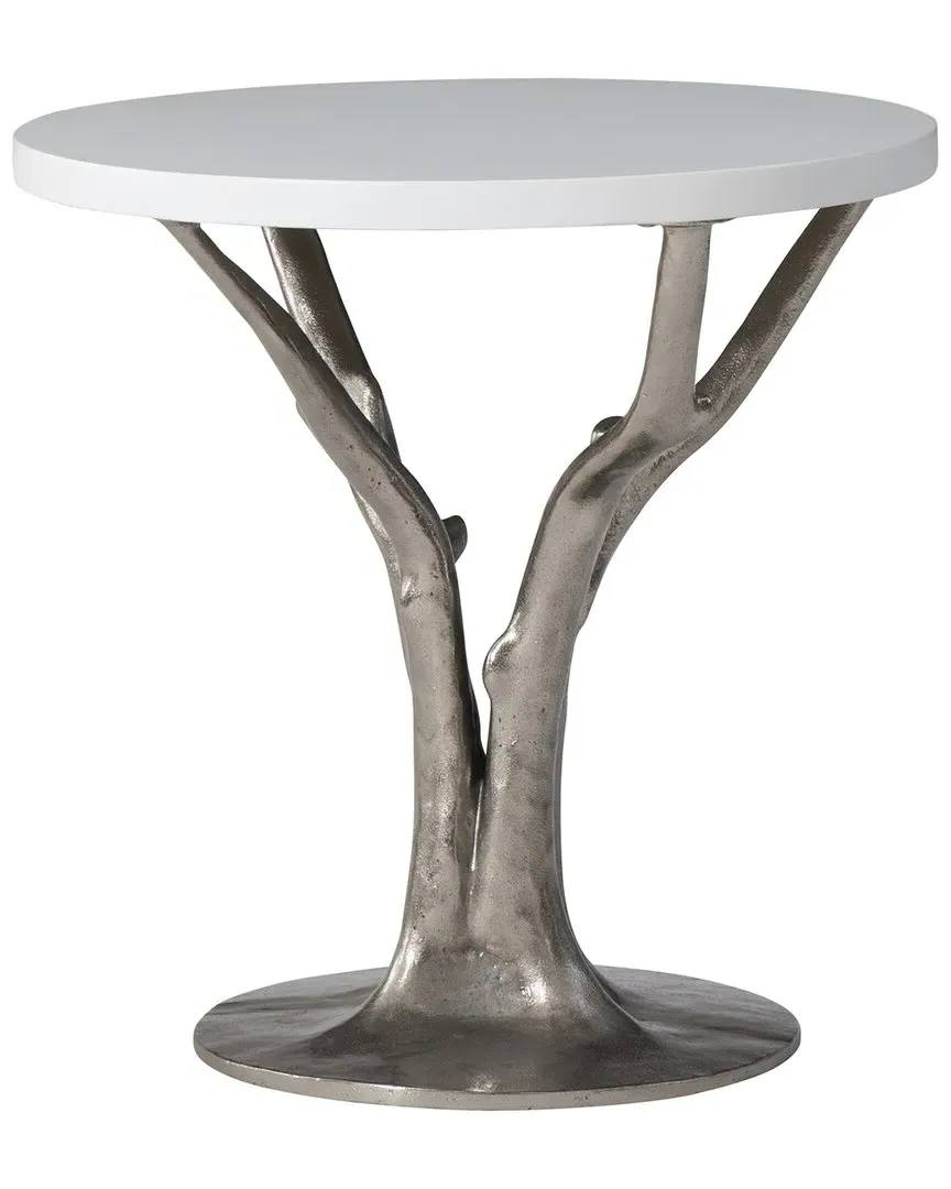 Exteriors Cyprus Outdoor Side Table - White