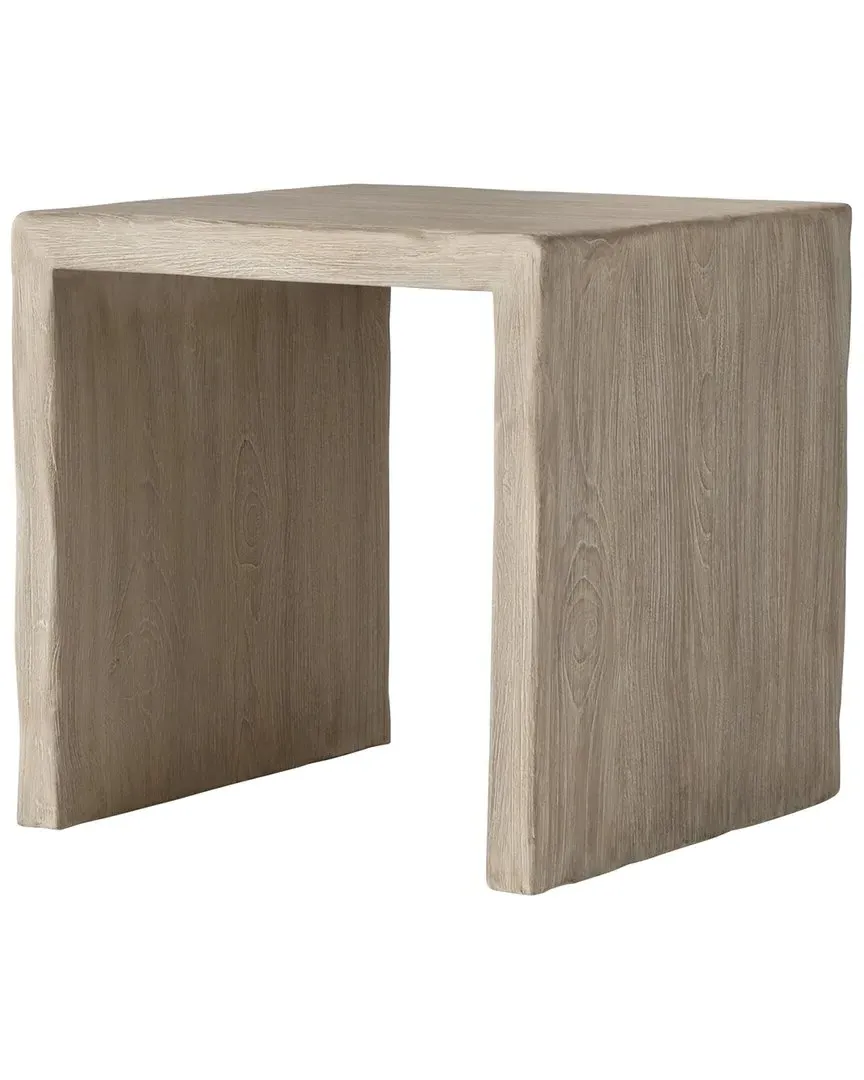 Exteriors Montego Outdoor Side Table - Grey, Teak