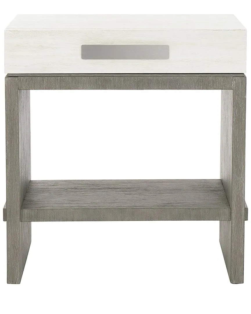 Foundations Nightstand - Light Shale, Acacia