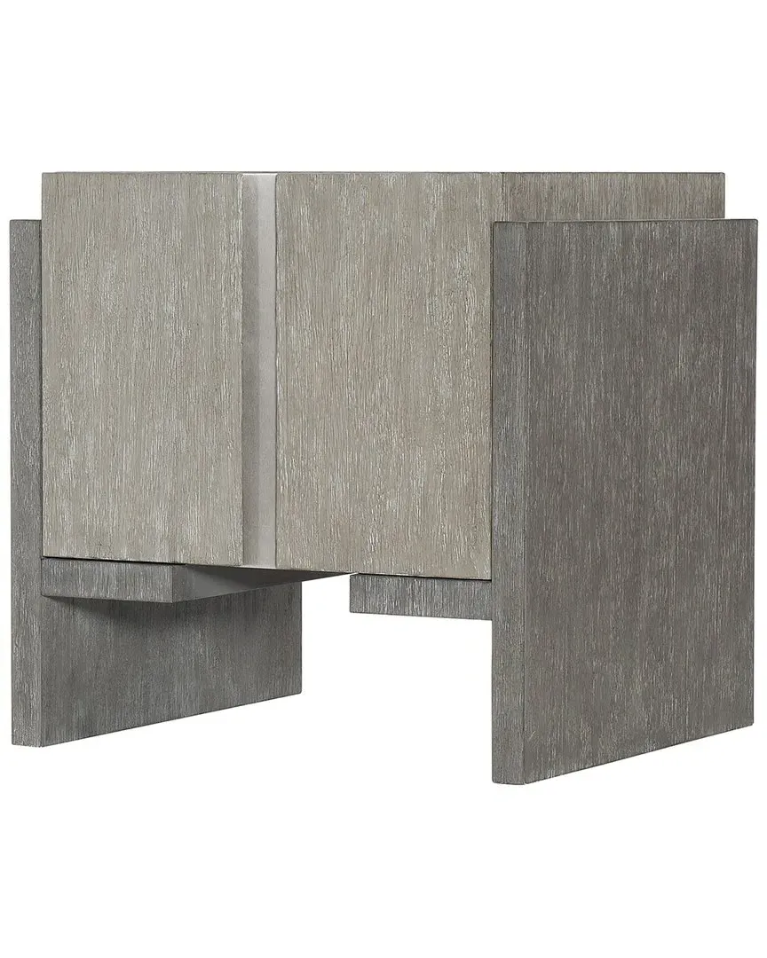 Foundations Side Table with Storage - Dark Shale, Acacia