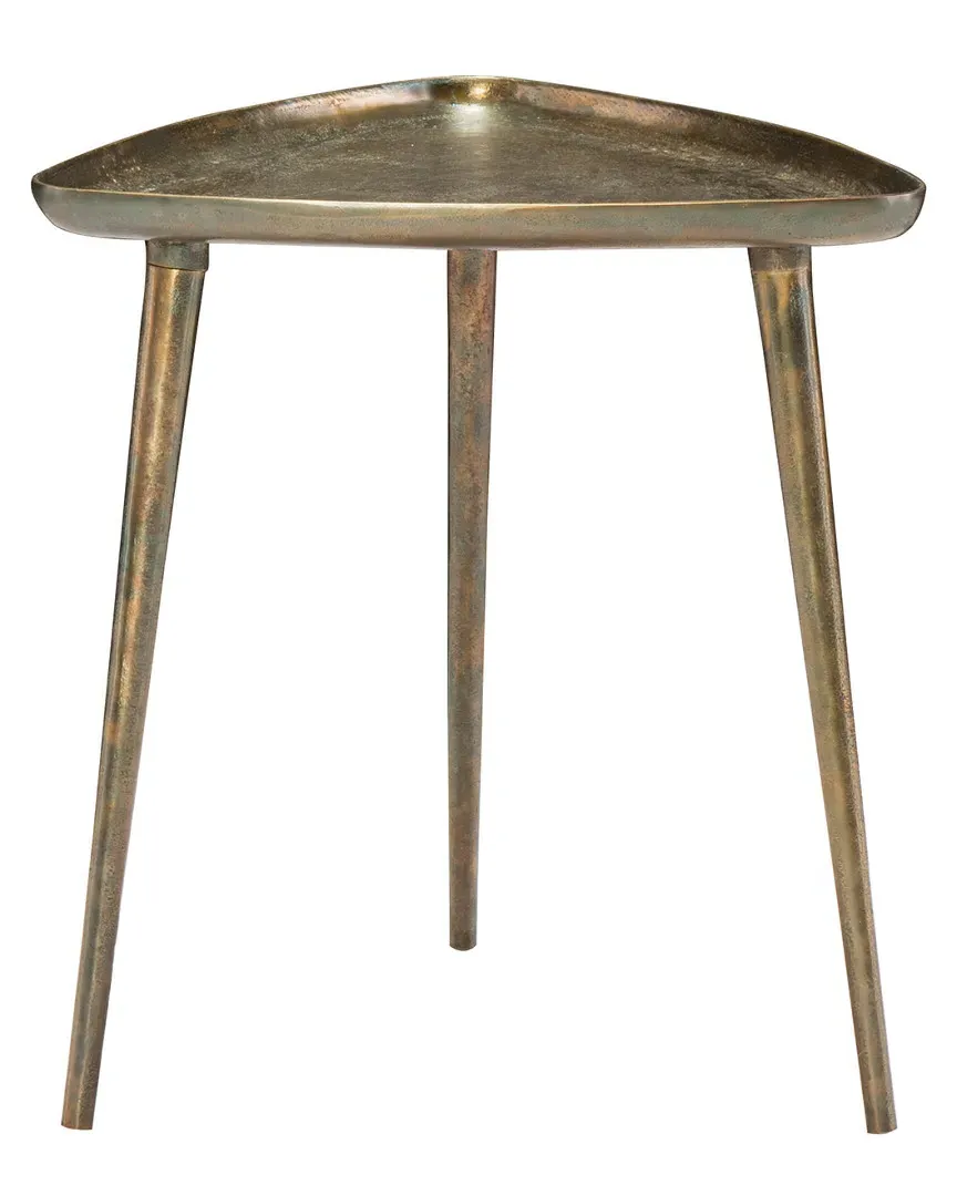Interiors Buckley End Table - Antique Dark Brass, Cast Aluminum image
