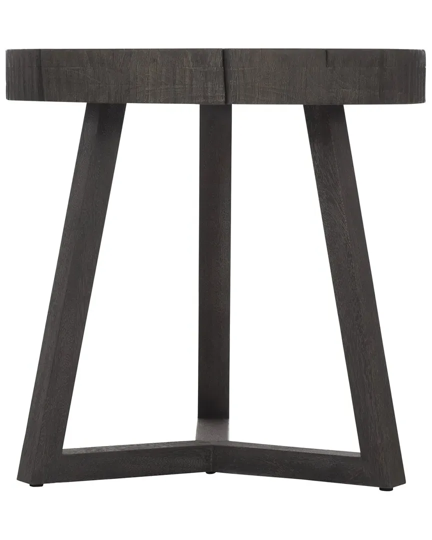 Interiors Lanita Round Side Table - Smoked Truffle, Teak