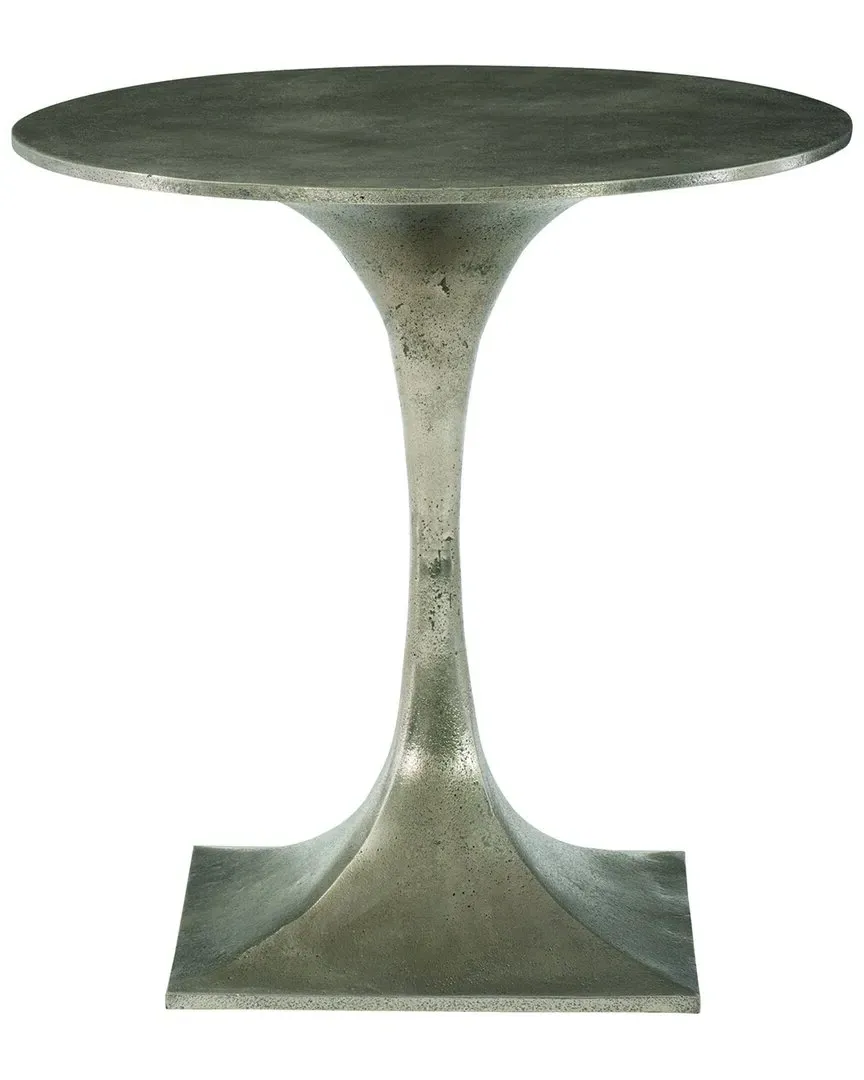 Interiors Randolph Round End Table - Graphite, Cast Aluminum