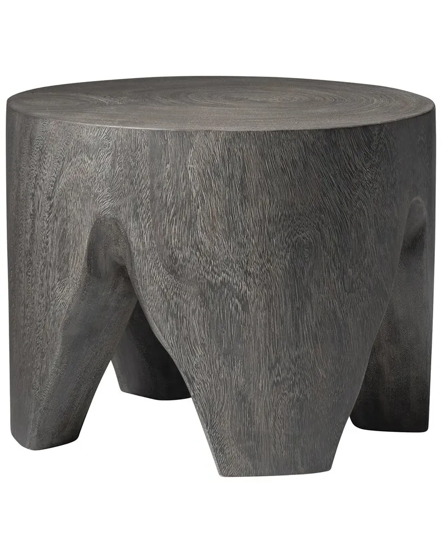 Kateri Round Accent Table - Brown, Suar Wood image