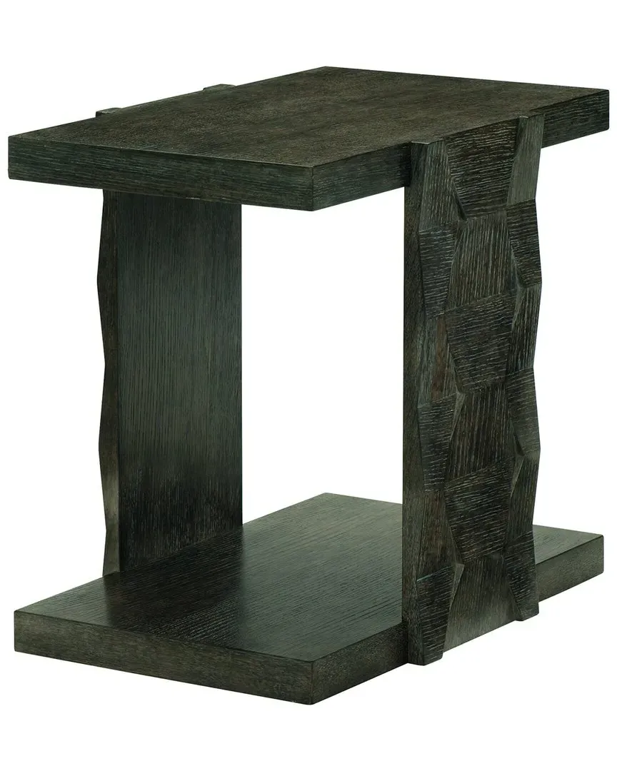 Linea End Table with Shelf - Grey, Oak image