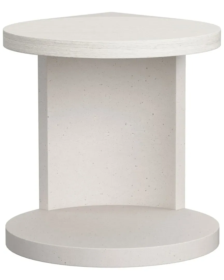 Stratum Round Side Table - Mist, Wood